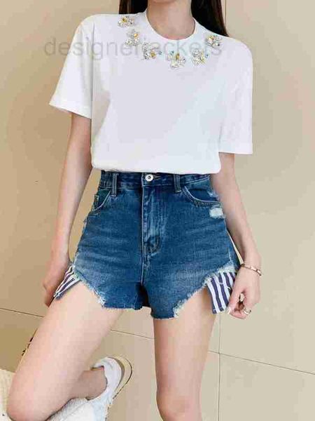 women's shorts designer 23 spring/summer new washed and worn out denim with high waist long legs, spicy girl pant style gphl, White;black
women's shorts designer 23 spring/summer new washed and worn out denim with high waist long legs, spicy girl pant style gphl, White;black
