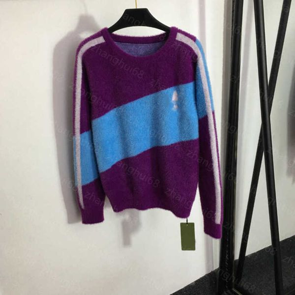 23ss women sweater womens designer clothing color matching diagonal striped long sleeve sweater jumper womens clothing a1, White;black
23ss women sweater womens designer clothing color matching diagonal striped long sleeve sweater jumper womens clothing a1, White;black
