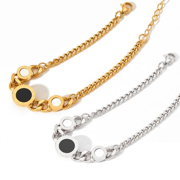 classic design round roman numerals charm bracelet brass chain bracelets for gift, Golden;silver
classic design round roman numerals charm bracelet brass chain bracelets for gift, Golden;silver