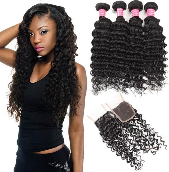malaysian deep wave 4 bundles with closure whole 8a grade virgin human hair extensions middlethree part bleached k5224690, Black
malaysian deep wave 4 bundles with closure whole 8a grade virgin human hair extensions middlethree part bleached k5224690, Black