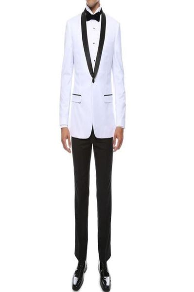 2 piece wedding groom tuxedos for slim fit prom mens suits shawl lapel custom man fashion white jacket black pants man blazer5467316, Black;gray
2 piece wedding groom tuxedos for slim fit prom mens suits shawl lapel custom man fashion white jacket black pants man blazer5467316, Black;gray