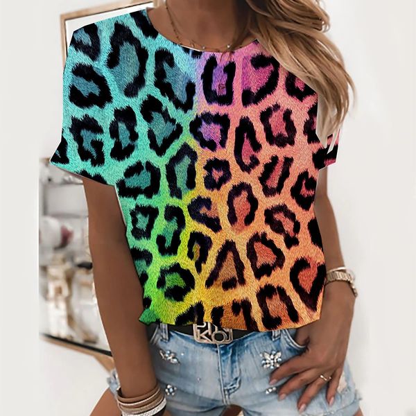 women's tshirt women's tshirt fashion leopard printed casual short sleeve tshirt for girls street beautiful tees oneck ladies shir, White
women's tshirt women's tshirt fashion leopard printed casual short sleeve tshirt for girls street beautiful tees oneck ladies shir, White