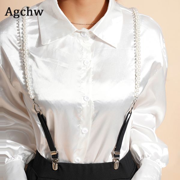 women's blouses shirts crytal silver claw beads suspenders for women shirt oring garters rubber elasticity belt pearl braces for jeans, White
women's blouses shirts crytal silver claw beads suspenders for women shirt oring garters rubber elasticity belt pearl braces for jeans, White