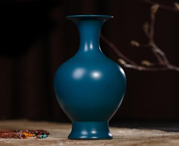 jingdezhen ceramic peacock blue color glaze vase antique living room household flower vase ornaments antique decorations4429448, Silver
jingdezhen ceramic peacock blue color glaze vase antique living room household flower vase ornaments antique decorations4429448, Silver