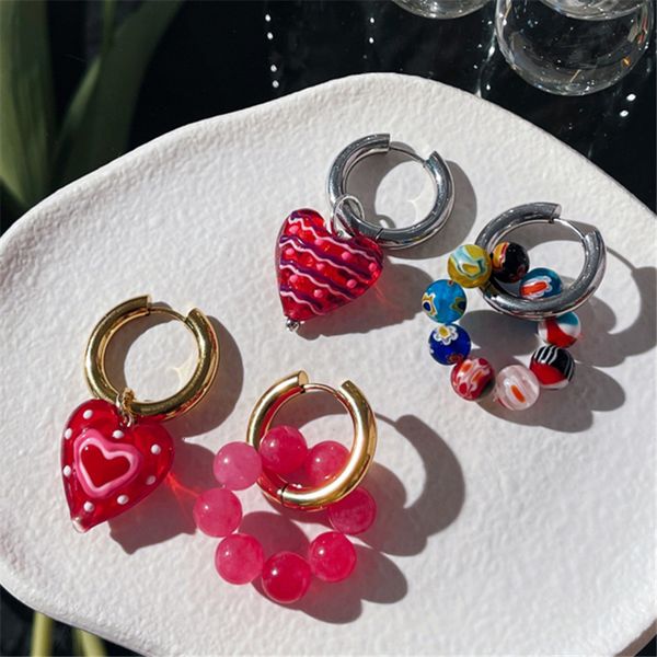 ear cuff huanzhi vintage sweet red glass heart water droplets asymmetrical earrings for women girls party jewelry accessories 230630, Silver
ear cuff huanzhi vintage sweet red glass heart water droplets asymmetrical earrings for women girls party jewelry accessories 230630, Silver