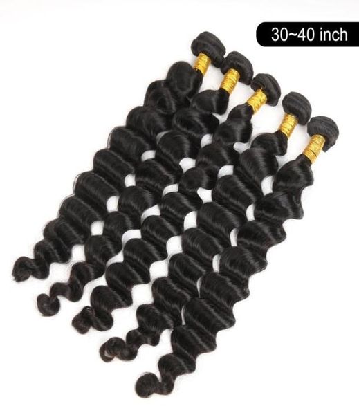 long length human hair bundles weft 32 34 36 38 40 inch brazilian loose deep wave extension natural color7838006, Black
long length human hair bundles weft 32 34 36 38 40 inch brazilian loose deep wave extension natural color7838006, Black