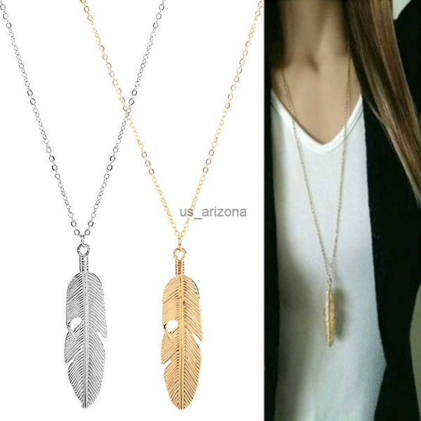 fashion simple gold color meter feather pendant necklace for women leaf shaped female long sweater chain girls jewelry gifts l230620, Silver
fashion simple gold color meter feather pendant necklace for women leaf shaped female long sweater chain girls jewelry gifts l230620, Silver