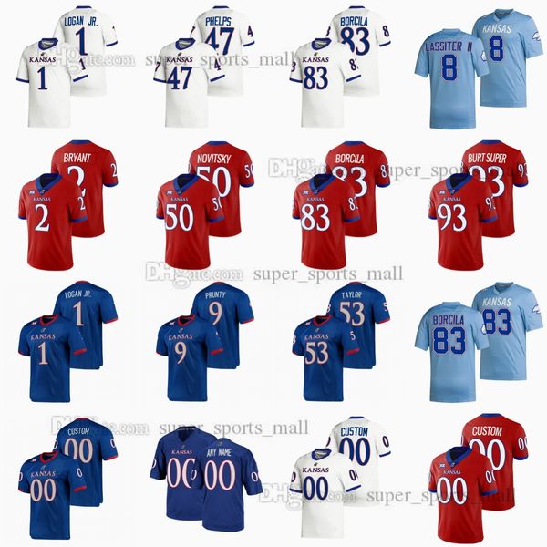 custom ncaa college kansas jayhawks cyclones football jersey jacobee torry locklin jalon daniels ethan vasko luke grimm devin neal jacob bor, Black 
custom ncaa college kansas jayhawks cyclones football jersey jacobee torry locklin jalon daniels ethan vasko luke grimm devin neal jacob bor, Black