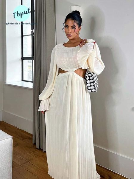 basic casual dresses elegant hollow out pleated dress for women fashion flare sleeve backless a line spring o neck office lady commute robe, Black;gray
basic casual dresses elegant hollow out pleated dress for women fashion flare sleeve backless a line spring o neck office lady commute robe, Black;gray