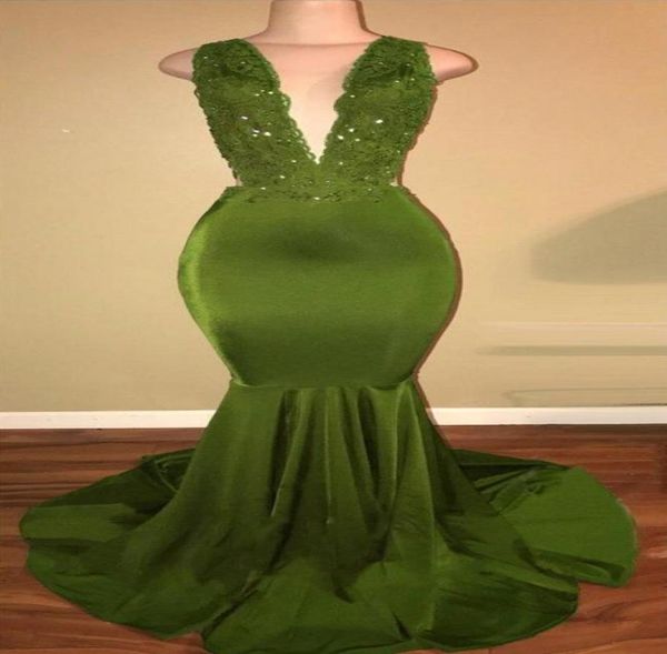 african olive green mermaid prom dresses satin beaded lace appliqued sweep train arabic party evening dresses hy2122192622, Black
african olive green mermaid prom dresses satin beaded lace appliqued sweep train arabic party evening dresses hy2122192622, Black
