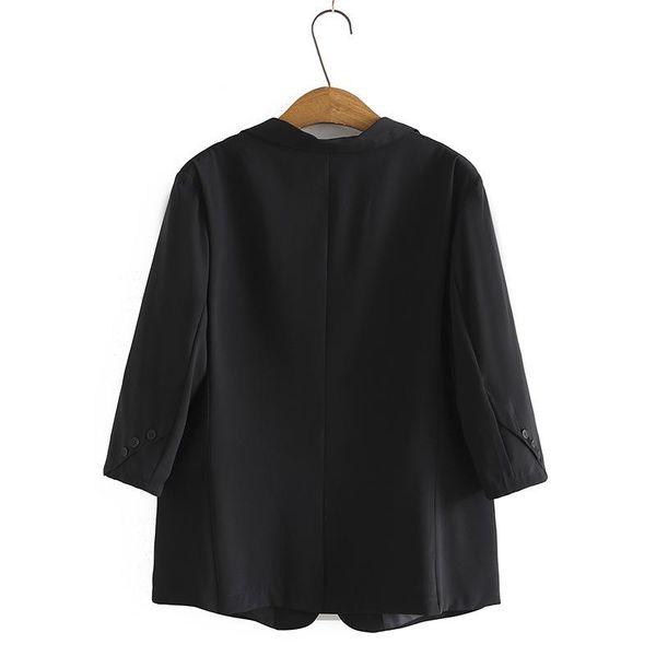 coats plus size blazer women clothing three quarter sleeve polyester tailored collar casual pockets solid loose summer thin suit, Black
coats plus size blazer women clothing three quarter sleeve polyester tailored collar casual pockets solid loose summer thin suit, Black