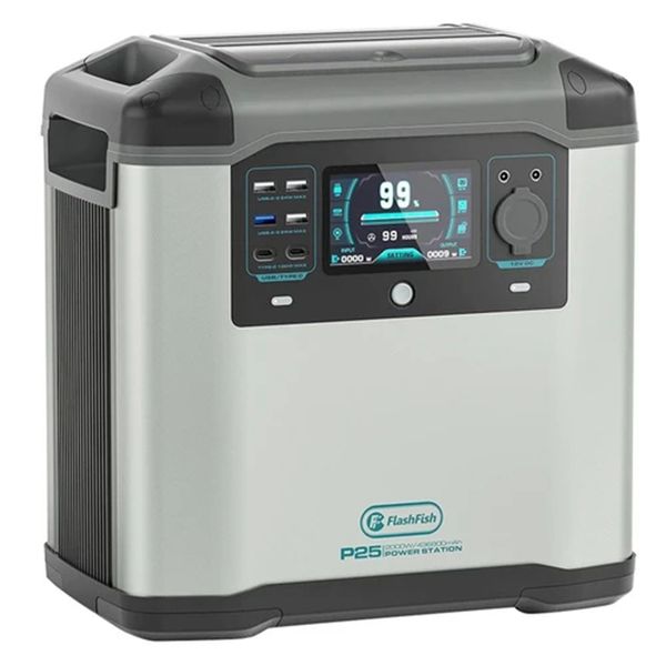 flashfish p25 portable power station, 1572wh/436800mah lithium-ion cells solar generator, 2000w ac output, 4000w surge, 11 outputs, led ligh
flashfish p25 portable power station, 1572wh/436800mah lithium-ion cells solar generator, 2000w ac output, 4000w surge, 11 outputs, led ligh