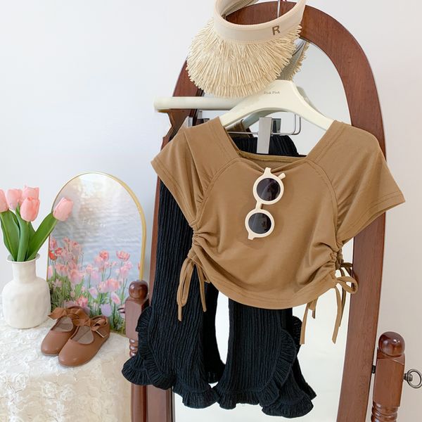 clothing sets 2023 summer korea style kids t shirt fashion simple personality cotton soft drawstring solid color design 230630, White
clothing sets 2023 summer korea style kids t shirt fashion simple personality cotton soft drawstring solid color design 230630, White