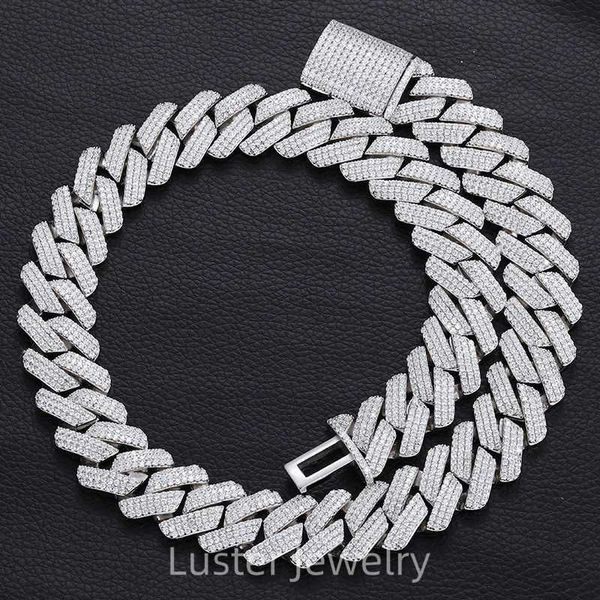 luster super cool hip pop s925 silver 20mm width three line paving moissanite cuban link chain for men
luster super cool hip pop s925 silver 20mm width three line paving moissanite cuban link chain for men
