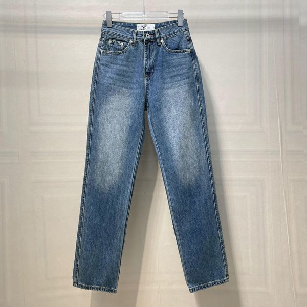 loe leather le loewe printed denim trousers loose straight leg jeans woman, Blue
loe leather le loewe printed denim trousers loose straight leg jeans woman, Blue