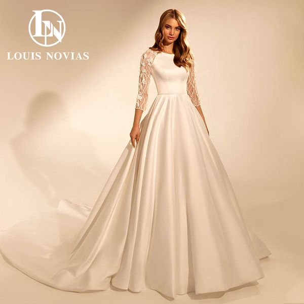 muslim ball gown wedding dress 2023 appliques long sleeve sash scoop satin princess dress for bride vestidos de novia, White
muslim ball gown wedding dress 2023 appliques long sleeve sash scoop satin princess dress for bride vestidos de novia, White