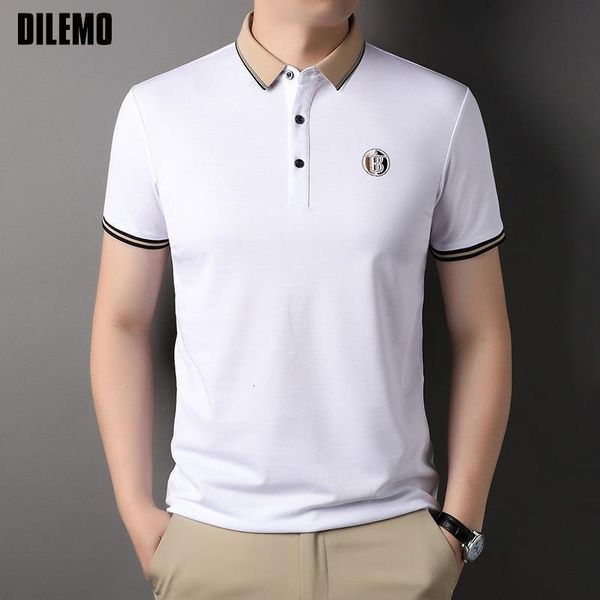 men's polos 2023 grade 50 cotton summer brand designer luxury polo shirt short sleeve casual fashions mens clothing 230630, White;black
men's polos 2023 grade 50 cotton summer brand designer luxury polo shirt short sleeve casual fashions mens clothing 230630, White;black
