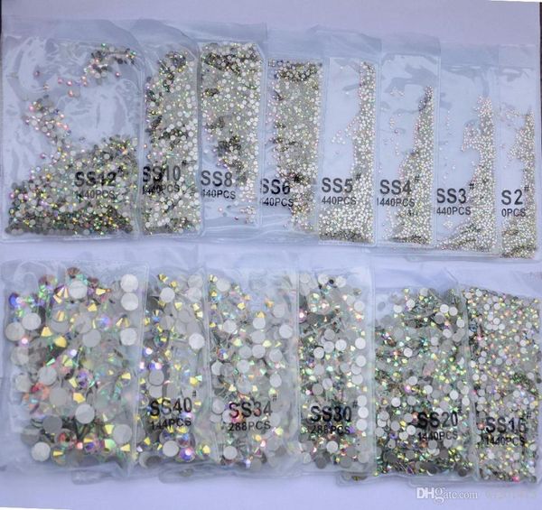 ss3ss50 crystal ab flat back rhinestone 3d glass nail decoration mixed size nails stones accessories4275778, Silver;gold
ss3ss50 crystal ab flat back rhinestone 3d glass nail decoration mixed size nails stones accessories4275778, Silver;gold