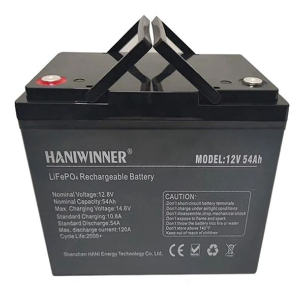 1pc haniwinner hd009-07 12.8v 54ah lifepo4 lithium battery pack backup power, 691.2wh energy, 2000+ cycles, built-in bms, support in series/
1pc haniwinner hd009-07 12.8v 54ah lifepo4 lithium battery pack backup power, 691.2wh energy, 2000+ cycles, built-in bms, support in series/