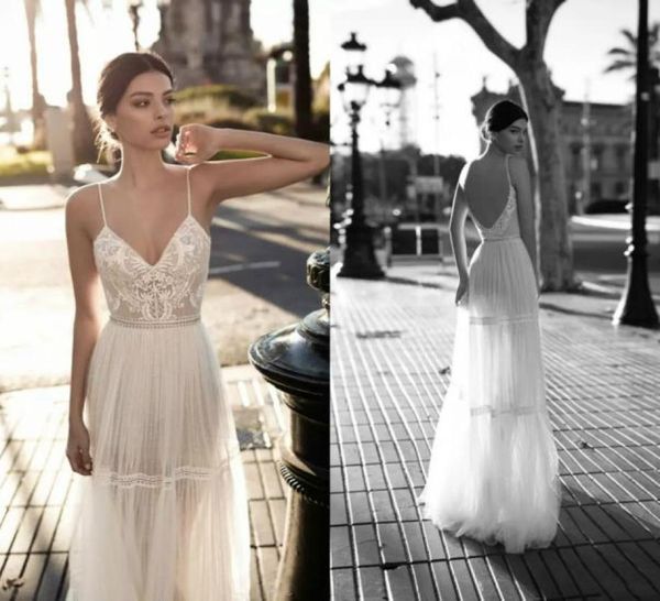 gali karten 2018 wedding dress lace v neck bohemian bridal gowns a line backless summer beach wedding dresses7079336, White
gali karten 2018 wedding dress lace v neck bohemian bridal gowns a line backless summer beach wedding dresses7079336, White