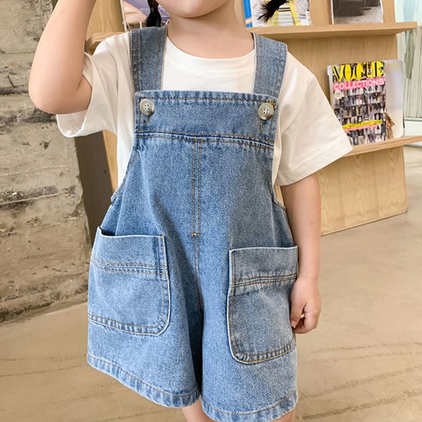 rompers summer fashion children denim overalls korean solid color big pockets girls shorts casual loose all matched kids jumpsuit 230630, Blue
rompers summer fashion children denim overalls korean solid color big pockets girls shorts casual loose all matched kids jumpsuit 230630, Blue