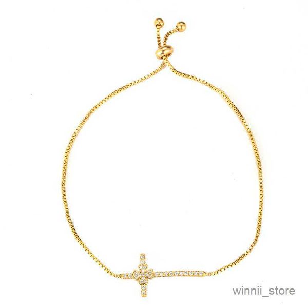 charm bracelets trendy female white bracelet charm gold silver color chain bracelets for women cute stone cross wedding bracelet r230701, Golden;silver 
charm bracelets trendy female white bracelet charm gold silver color chain bracelets for women cute stone cross wedding bracelet r230701, Golden;silver