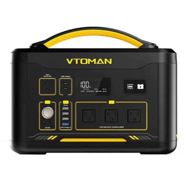 vtoman jump 1000 portable power station, 1408wh lifepo4 battery solar generator, 1000w pure sine wave ac outlets, 2956wh capacity expandable
vtoman jump 1000 portable power station, 1408wh lifepo4 battery solar generator, 1000w pure sine wave ac outlets, 2956wh capacity expandable