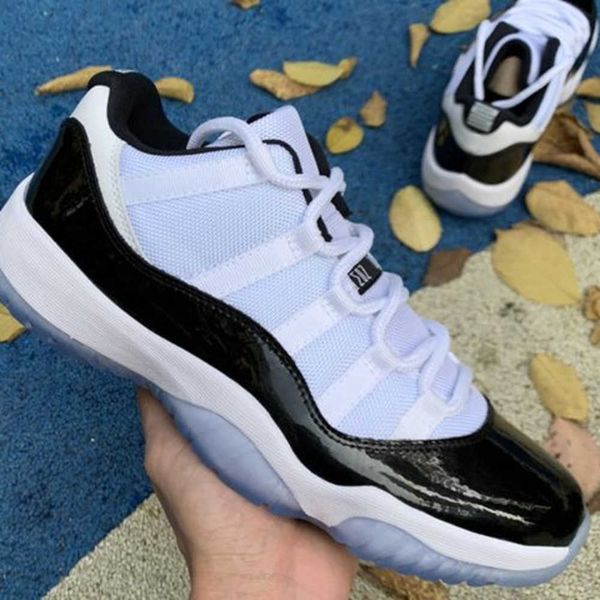 11 low concoro basketball jumpman shoes 11s white black-dark real carbon fiber outdoor sports sneakers with box, White;red
11 low concoro basketball jumpman shoes 11s white black-dark real carbon fiber outdoor sports sneakers with box, White;red