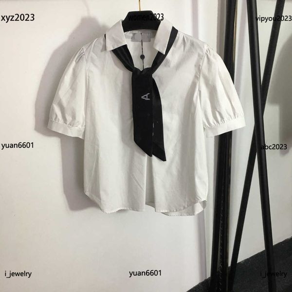womens designer clothing fashion lady blouse letter printed tie decoration lapel shirt size s-l short sleeve luxurious, White
womens designer clothing fashion lady blouse letter printed tie decoration lapel shirt size s-l short sleeve luxurious, White