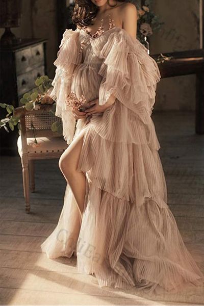 urban dresses ladies bare shoulders mopping the floor to shoot long bathrobes bride and bridesmaid maternity clothes 230630, White;black
urban dresses ladies bare shoulders mopping the floor to shoot long bathrobes bride and bridesmaid maternity clothes 230630, White;black