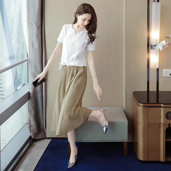 fashion women's two piece sets summer 2023 new french fairy dress two piece half skirt casual set female, White
fashion women's two piece sets summer 2023 new french fairy dress two piece half skirt casual set female, White