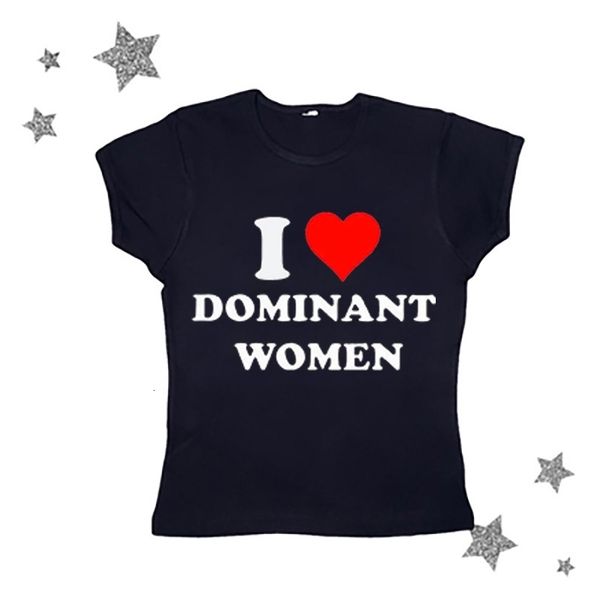 women's tshirt women y2k crop i love dominant women print tee casual harajuku summer tshirt short sleeve gothic streetwear cropped 230, White
women's tshirt women y2k crop i love dominant women print tee casual harajuku summer tshirt short sleeve gothic streetwear cropped 230, White