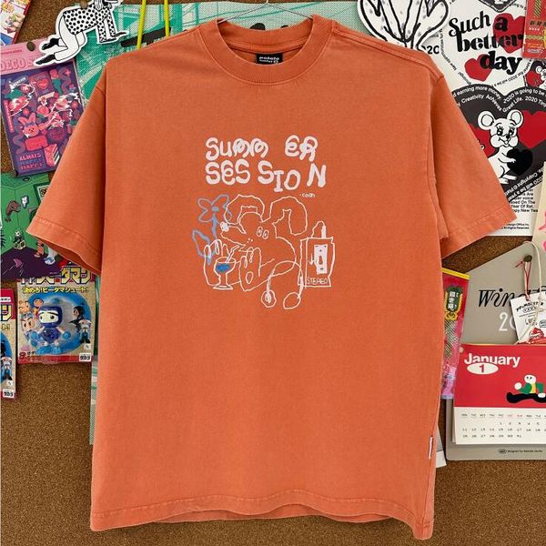 orange white nice apparel t shirt graphic tees pattern summer short sleeve tshirt, Black;brown
orange white nice apparel t shirt graphic tees pattern summer short sleeve tshirt, Black;brown