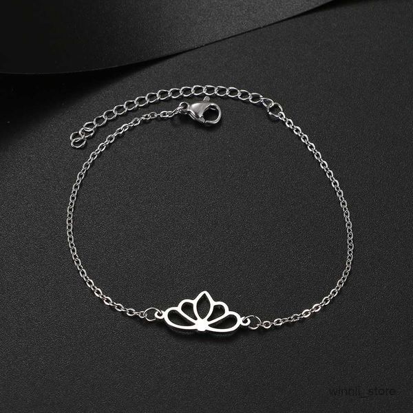 charm bracelets stainless steel bracelets classic exquisite lotus fashion chain charm bracelet for women jewelry party friends gifts r230701, Golden;silver
charm bracelets stainless steel bracelets classic exquisite lotus fashion chain charm bracelet for women jewelry party friends gifts r230701, Golden;silver