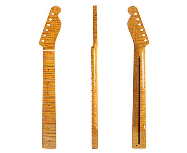 21 fret tiger flame maple guitar neck for tl tele electric guitar yellow glossy8413135
21 fret tiger flame maple guitar neck for tl tele electric guitar yellow glossy8413135