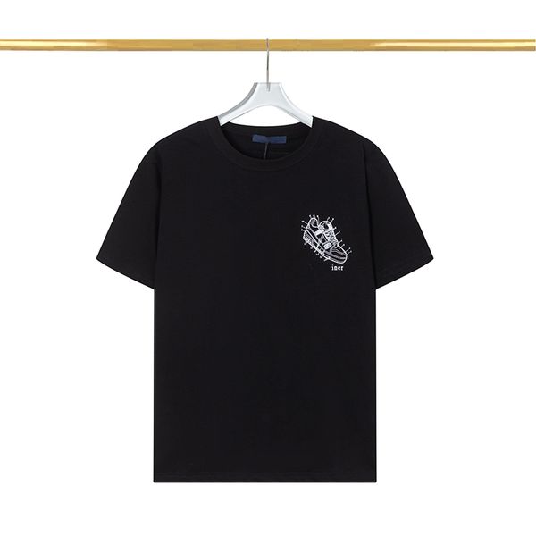 designer famous mens t shirt letter print round neck short sleeve black white fashion men women tees, White;black
designer famous mens t shirt letter print round neck short sleeve black white fashion men women tees, White;black