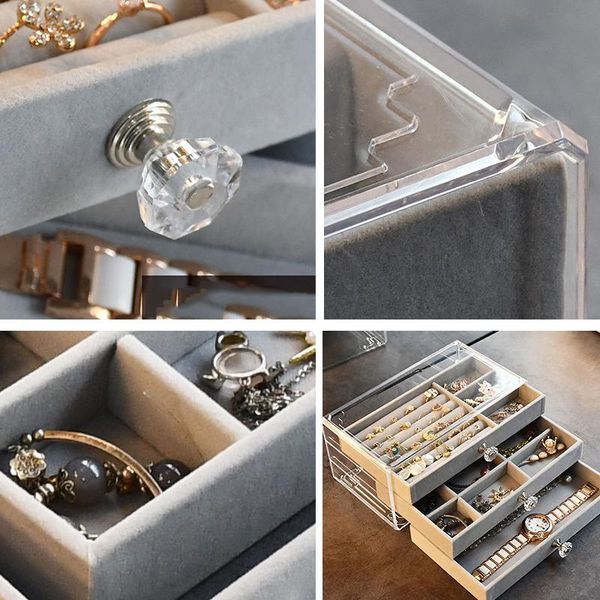jeans acrylic organizers veet threelayer jewellery storage box earring rings necklace large space jewellery case holder women gift, Blue
jeans acrylic organizers veet threelayer jewellery storage box earring rings necklace large space jewellery case holder women gift, Blue