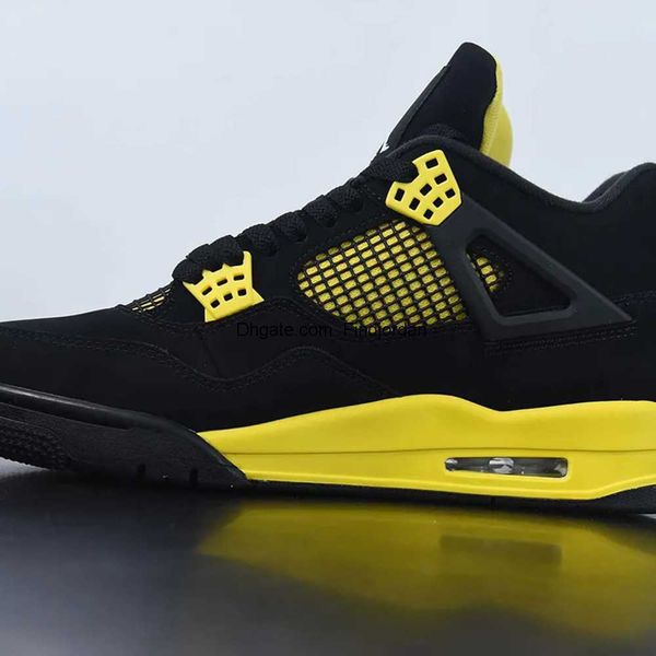 shoes jumpman 4 thunder basketball 4s black/tour yellow outdoor sneaker sports with original box, White;red
shoes jumpman 4 thunder basketball 4s black/tour yellow outdoor sneaker sports with original box, White;red