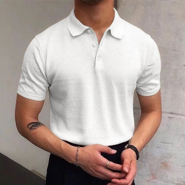 men's polos 2023 summer casual clothing lapel fashion loose solid color short sleeve spliced button thin youth trend polo shirt 230630, White;black
men's polos 2023 summer casual clothing lapel fashion loose solid color short sleeve spliced button thin youth trend polo shirt 230630, White;black