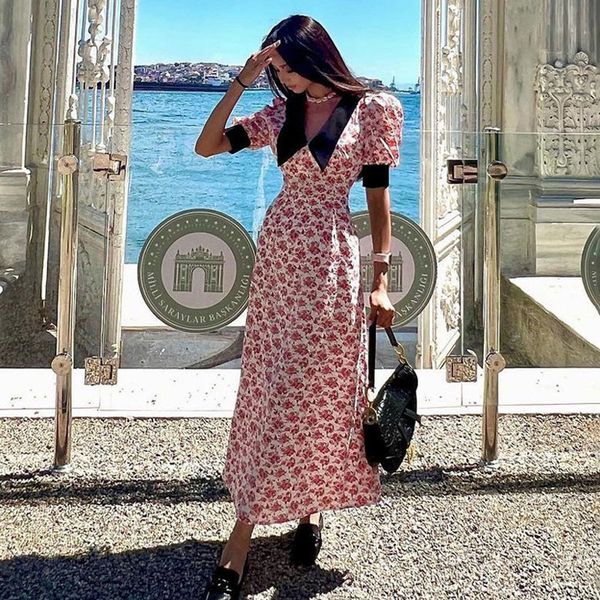 basic casual dresse s summer contrast color stitching short sleeve doll collar printed dress long commuting elegant luxury vestidos 230701, Black;gray
basic casual dresse s summer contrast color stitching short sleeve doll collar printed dress long commuting elegant luxury vestidos 230701, Black;gray