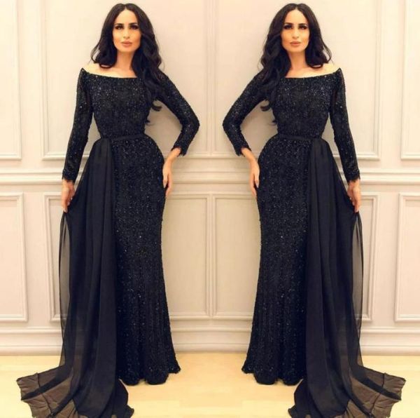 sparkly black sequins prom dress off shoulder long sleeve mermaid celebrity party dress charming middle east arabic arab even9613471
sparkly black sequins prom dress off shoulder long sleeve mermaid celebrity party dress charming middle east arabic arab even9613471