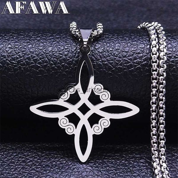 witchcraft stainlesssteelwitch knotpendant necklace for womenman silvercolor wicca chainnecklaces jewelrynudo de bruja l230620, Silver
witchcraft stainlesssteelwitch knotpendant necklace for womenman silvercolor wicca chainnecklaces jewelrynudo de bruja l230620, Silver