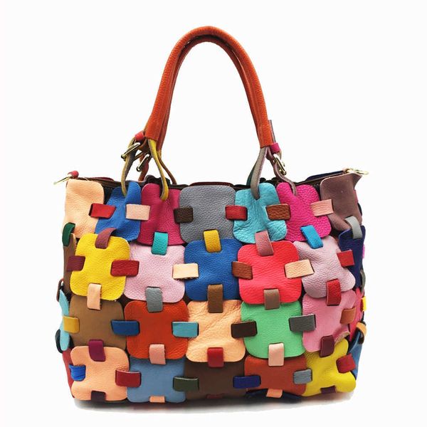totes fashion women's bag handmade spliced square handbag crossbody colorful leather 230619
totes fashion women's bag handmade spliced square handbag crossbody colorful leather 230619