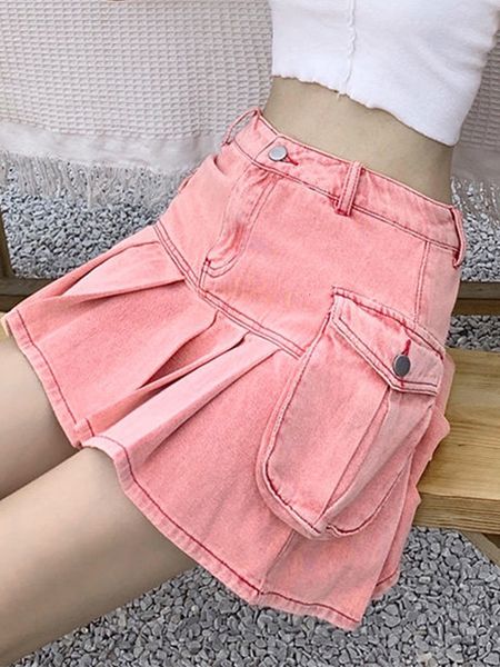 two piece dress pink girl denim short skirt female harajuku kawaii summer ins high waist hip skirt pleated e girl mini skirts 230630, White
two piece dress pink girl denim short skirt female harajuku kawaii summer ins high waist hip skirt pleated e girl mini skirts 230630, White