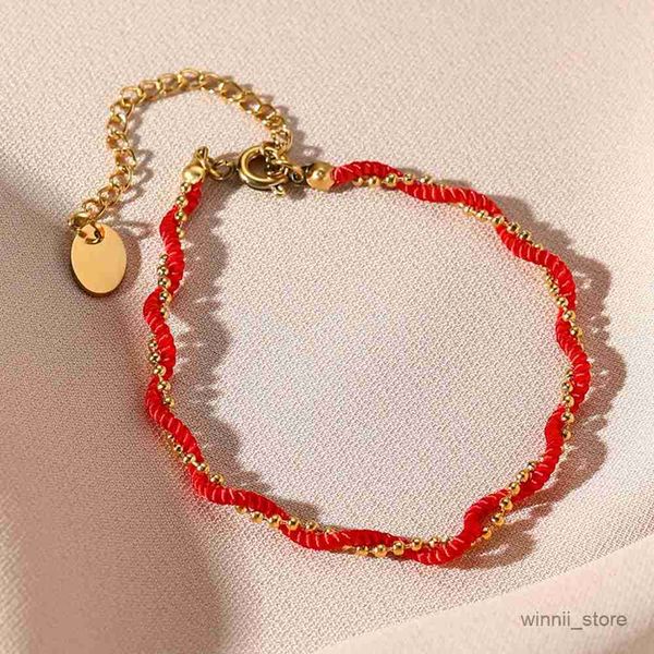 charm bracelets wild trendy red beaded braided bracelets for women fashion jewelry gifts r230701, Golden;silver
charm bracelets wild trendy red beaded braided bracelets for women fashion jewelry gifts r230701, Golden;silver