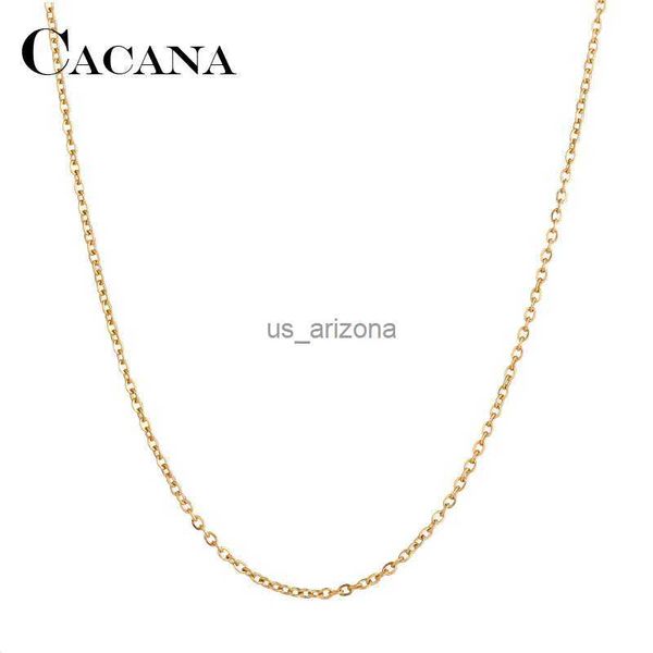 cacana stainless steel chain necklaces for man women gold silver color for pendant fine donot fade jewelry n1918 l230620
cacana stainless steel chain necklaces for man women gold silver color for pendant fine donot fade jewelry n1918 l230620