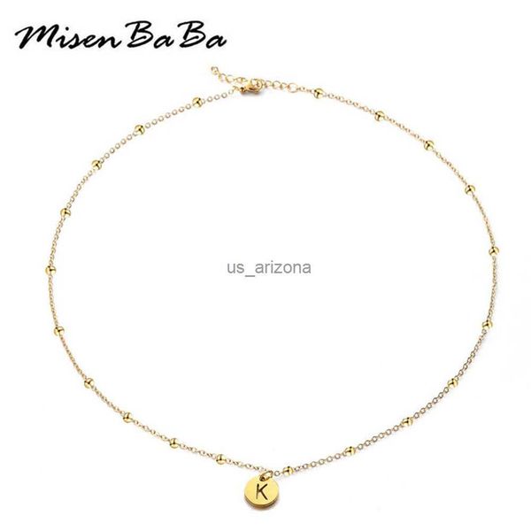 stainless steel a-z initial letter pendant necklaces for women beads chain round coin alphabet choker collar lyrics jewelry l230620, Silver
stainless steel a-z initial letter pendant necklaces for women beads chain round coin alphabet choker collar lyrics jewelry l230620, Silver