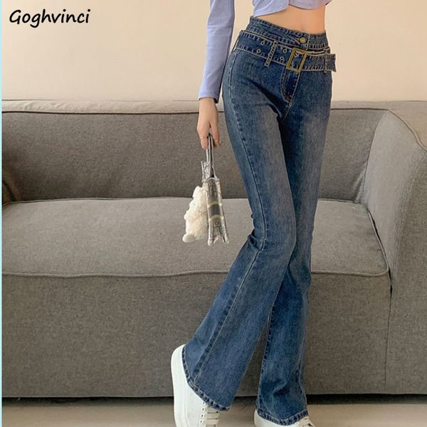 women's jeans flare women sashes skinny slim autumn korean style full length trousers slender vintage basic casual design hipsters 2306, Blue
women's jeans flare women sashes skinny slim autumn korean style full length trousers slender vintage basic casual design hipsters 2306, Blue