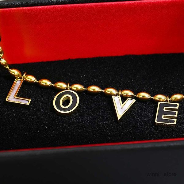 charm bracelets wild stainless steel golden beads bracelet for women personality letters love pendants lovers jewelry gifts r230701, Golden;silver
charm bracelets wild stainless steel golden beads bracelet for women personality letters love pendants lovers jewelry gifts r230701, Golden;silver