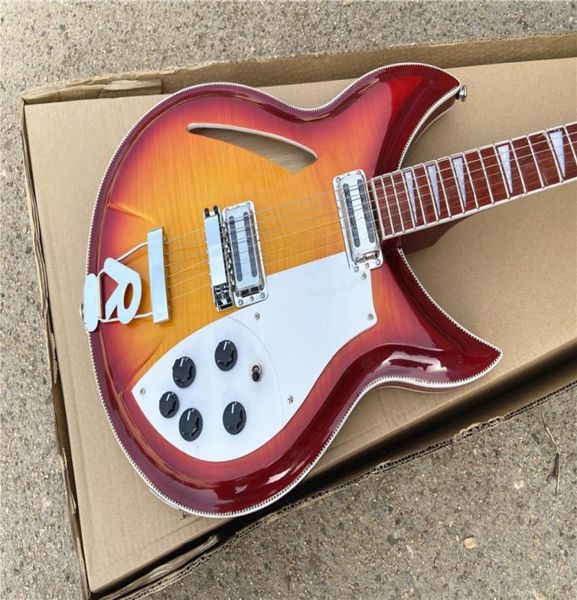 6 strings 330 360 381 semi hollow body cherry sunburst electric guitar flame maple back checkerboard binding lacquer finge6929651
6 strings 330 360 381 semi hollow body cherry sunburst electric guitar flame maple back checkerboard binding lacquer finge6929651